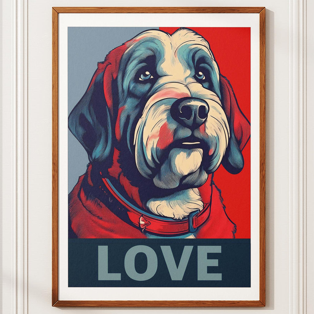 Old English Sheepdog LOVE Series Inspired by the Obama Poster image 10