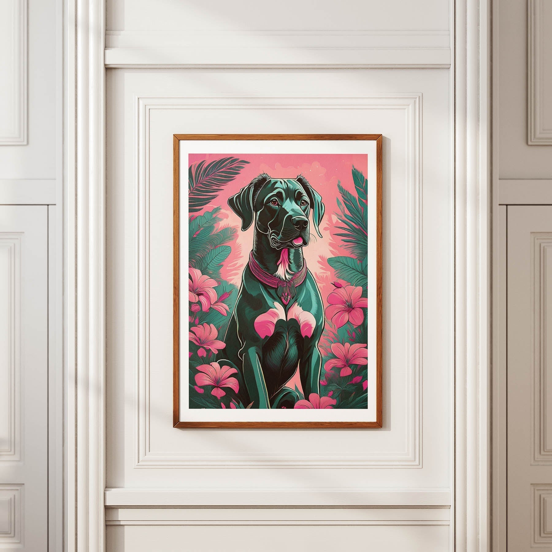 Great Dane Flowery Dog image 3