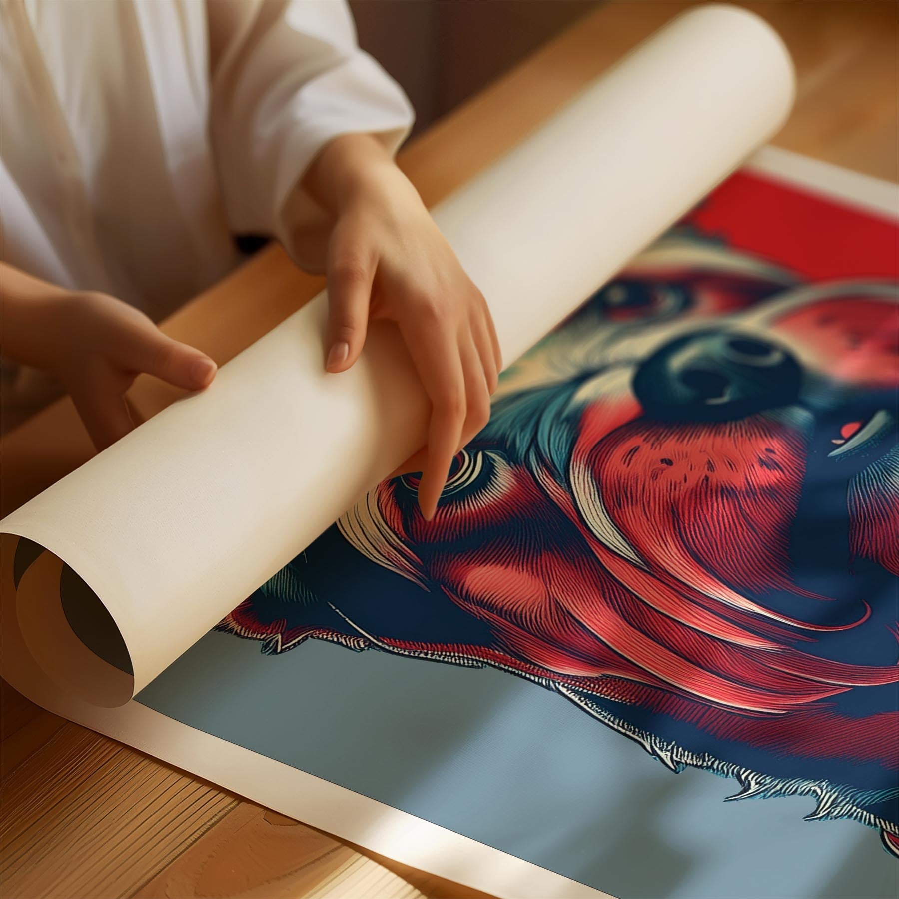 Yorkshire Terrier LOVE Series Inspired by the Obama Poster image 1