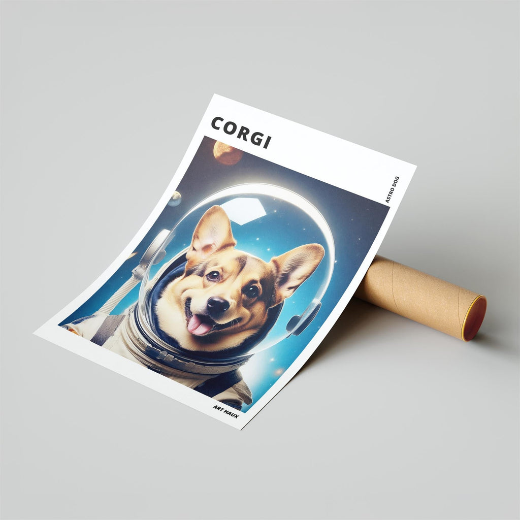 Corgi Astronaut Dog Series with Text Astro Dog image 6