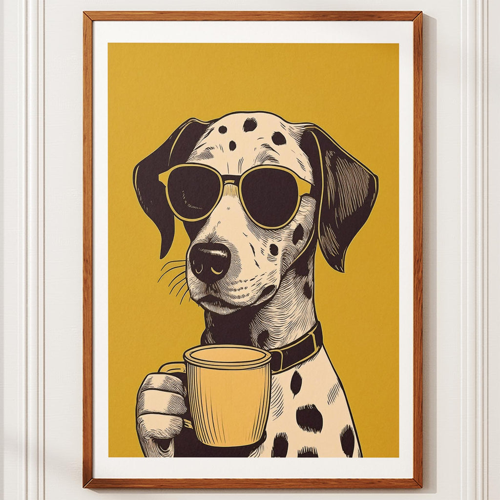 Dalmation Chillin Coffee Dog image 12