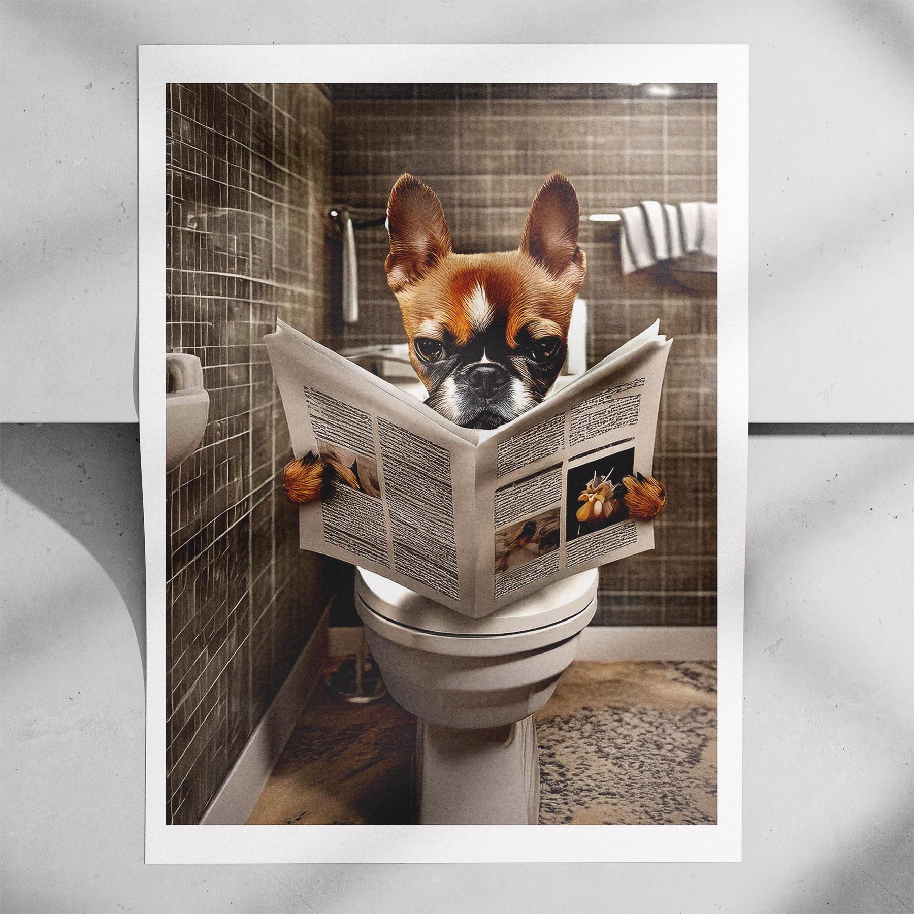 Boston Terrier Toilet Humour Dog Series 2 image 7