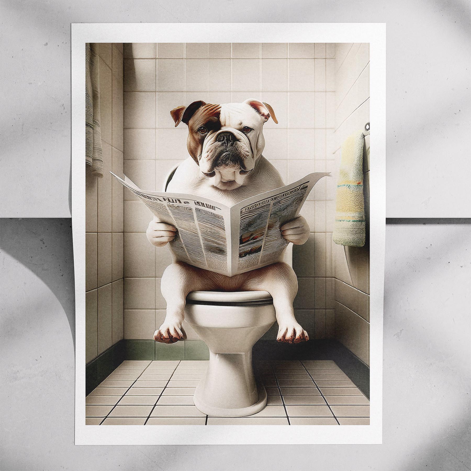 Bulldog Toilet Humour Dog Series 3 image 7