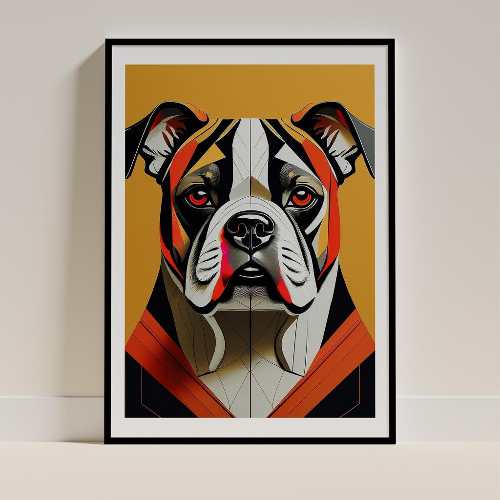 Bulldog Geometric Orange Series image 0
