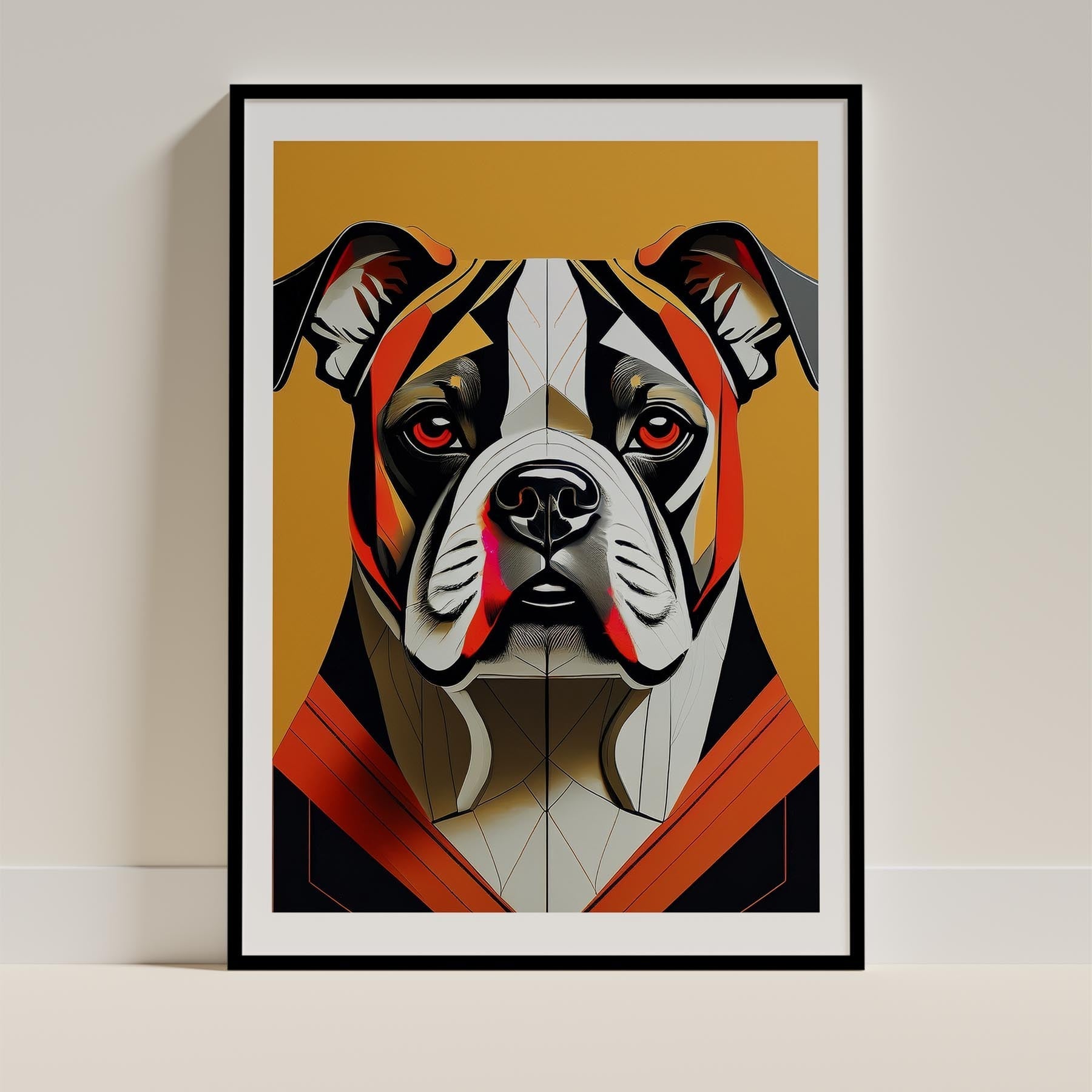 Bulldog Geometric Orange Series image 0