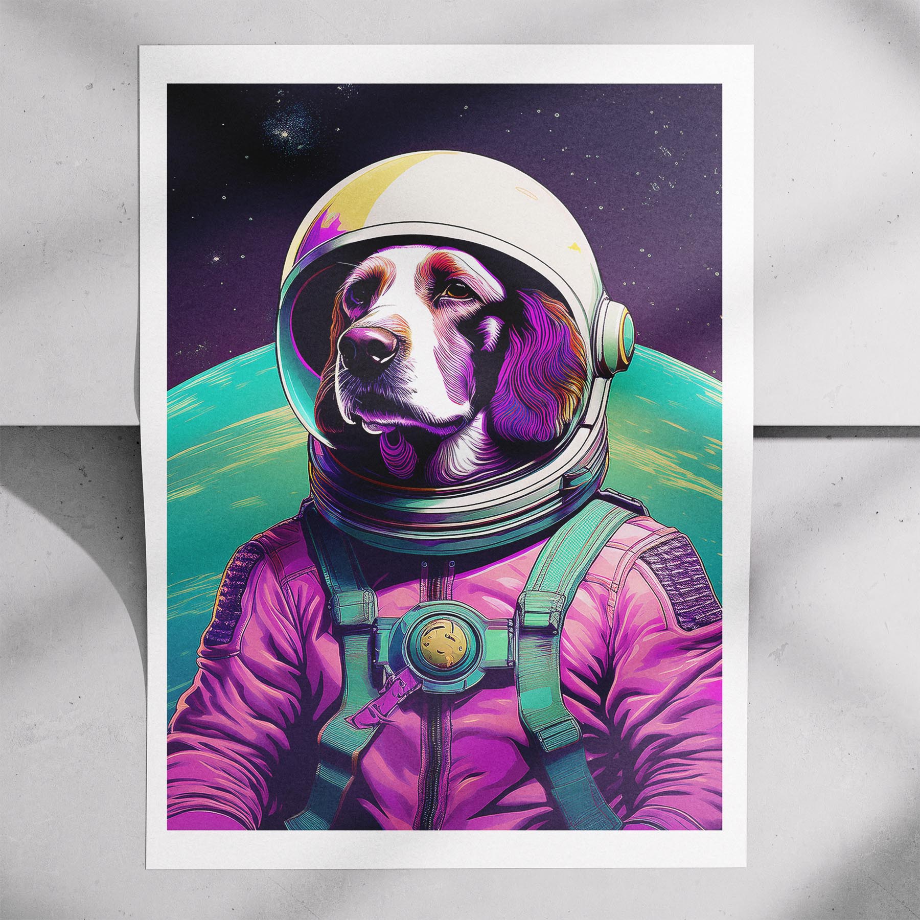 English Setter Space Dogs Series image 7