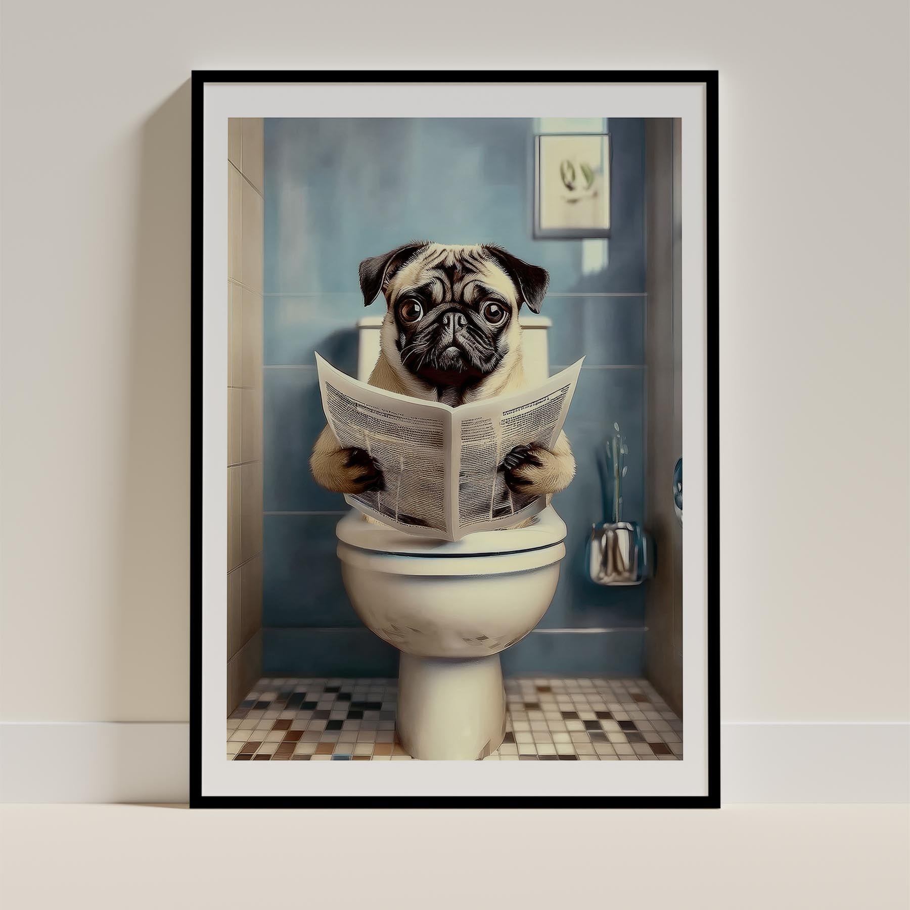 Pug Toilet Humour Dog Series 2 image 0