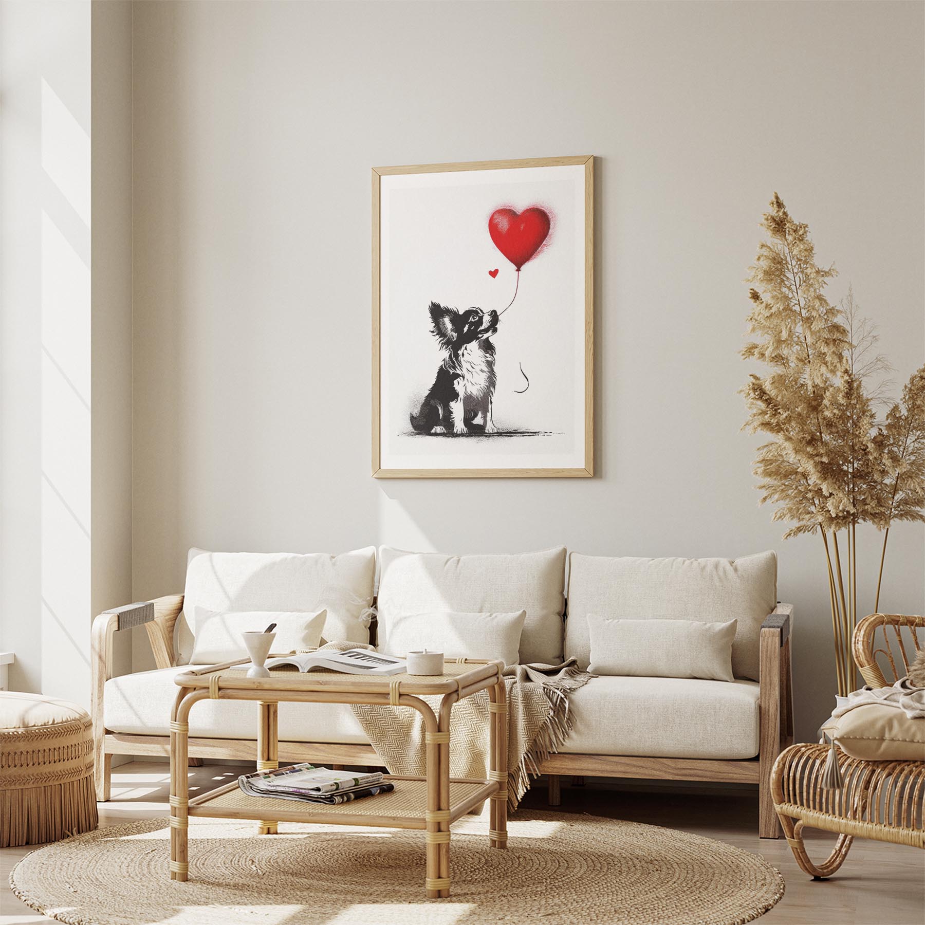 Papillon DOGSY Series inspired by the Art of Banksy image 2