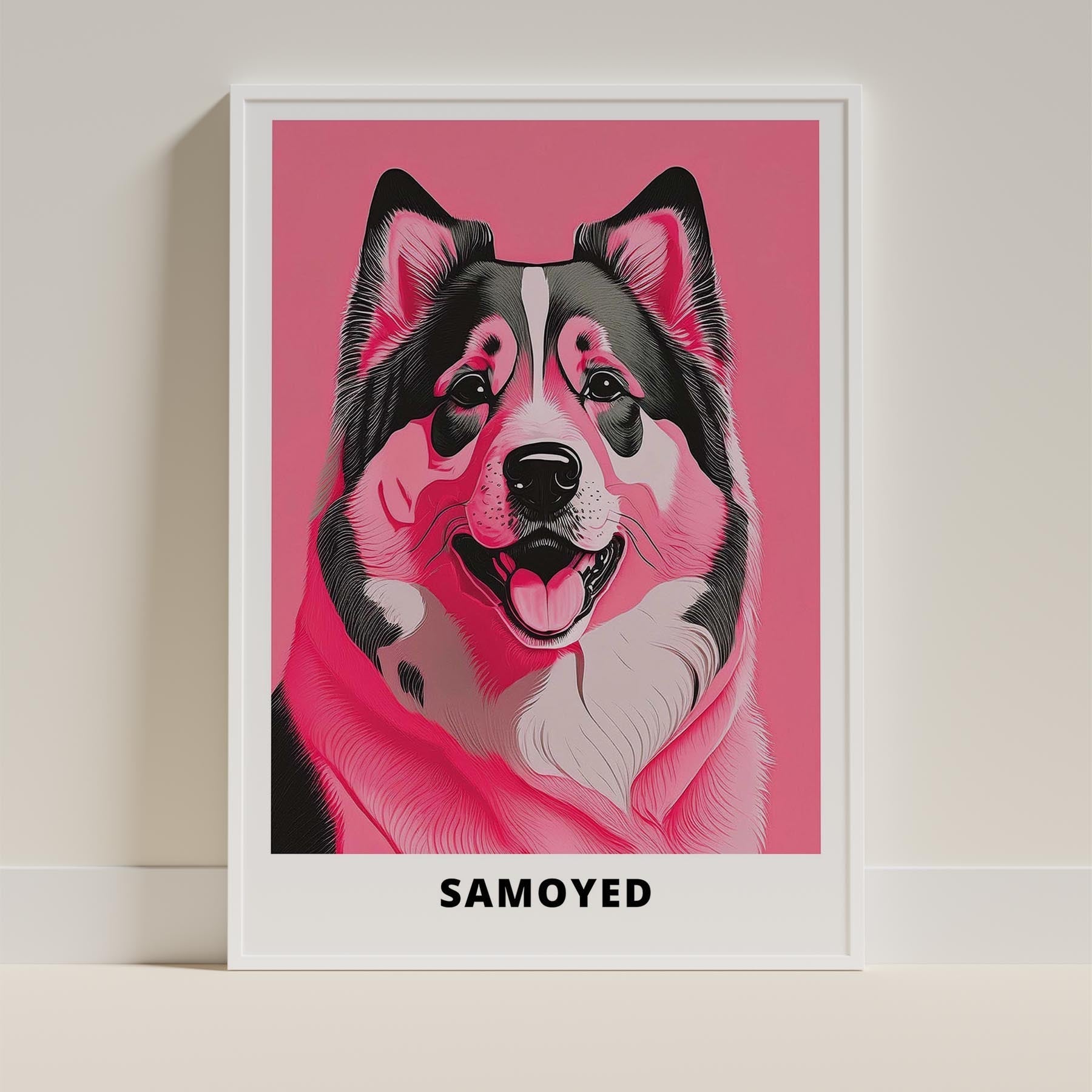 Samoyed Pink and Black Dog Series 1 image 9