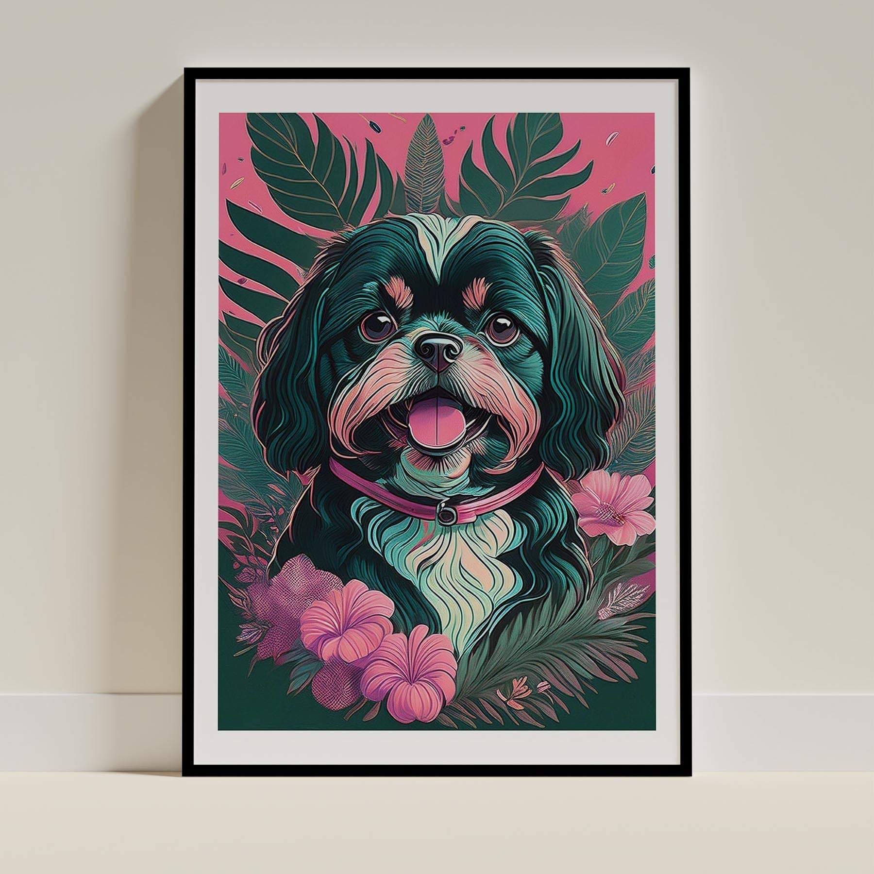 Shih Tzu Dog Art Print Unframed Vol 2 | 8 Unique Designs | Wall Art Gift for Dog Lovers - Image 6 | Dogsy & Co