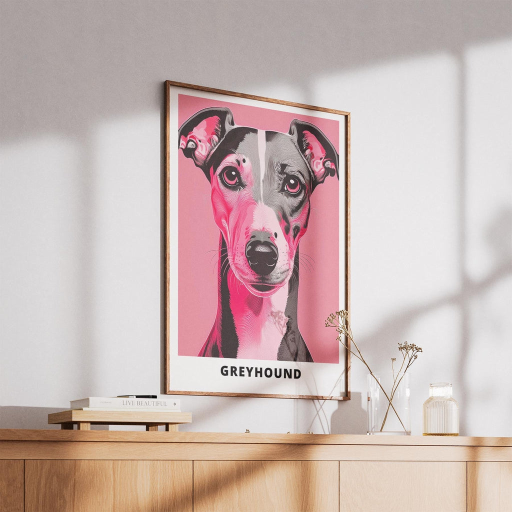 Greyhound Pink and Black Dog Series 1 image 5