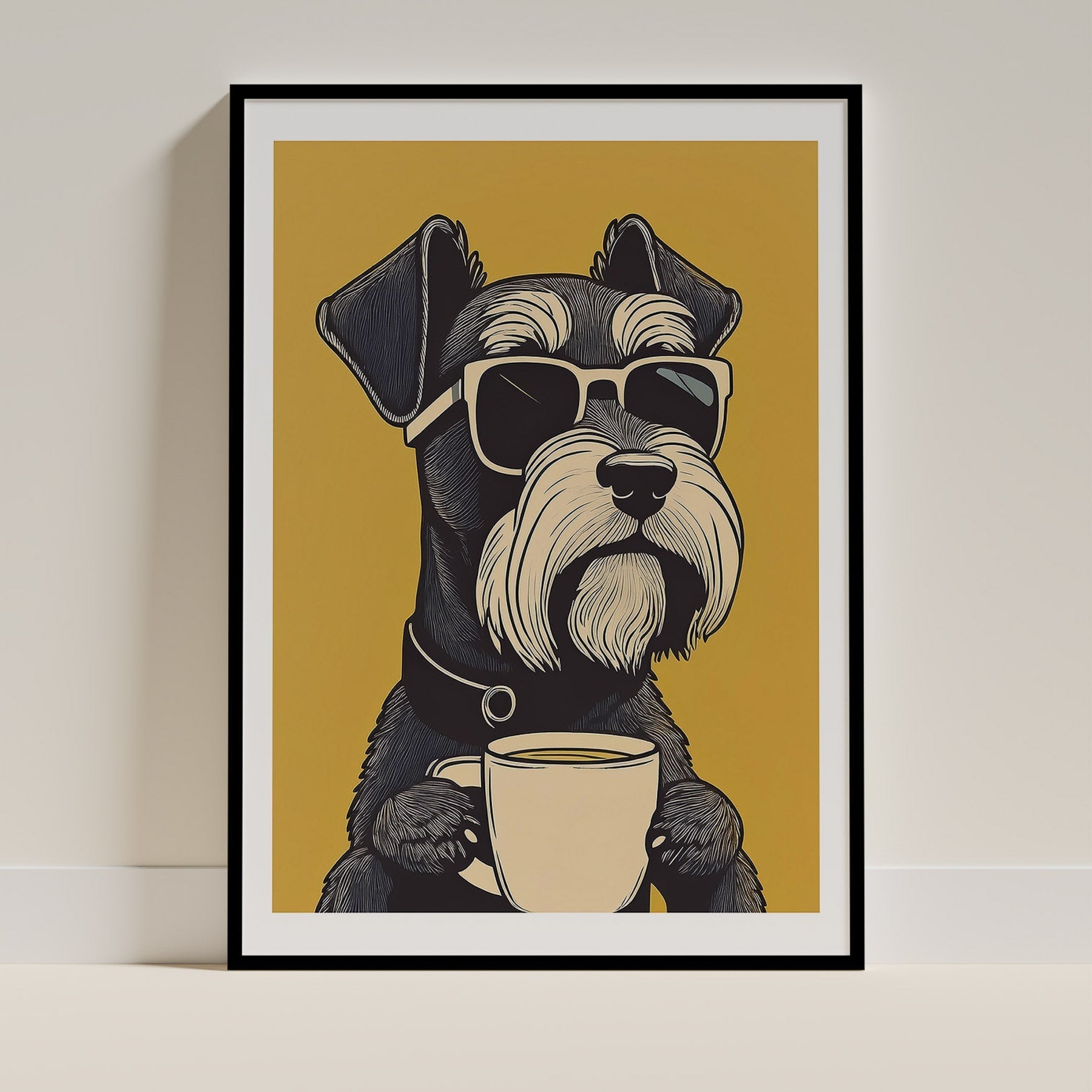 Miniature Schnauzer Dog Art Print Unframed Vol 1 | 11 Unique Designs | Wall Art Gift for Dog Lovers - Image 11 | Dogsy & Co