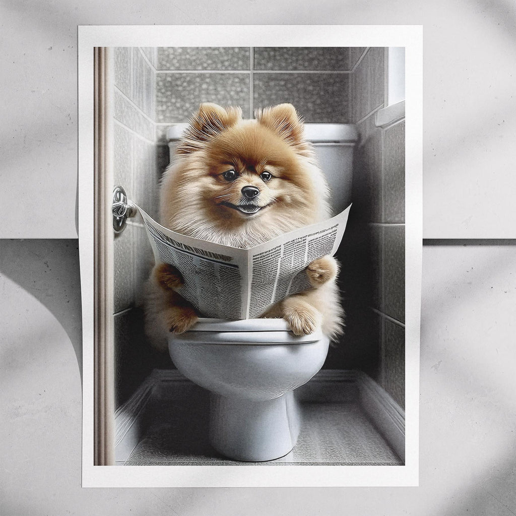 Pomeranian Toilet Humour Dog Series image 7