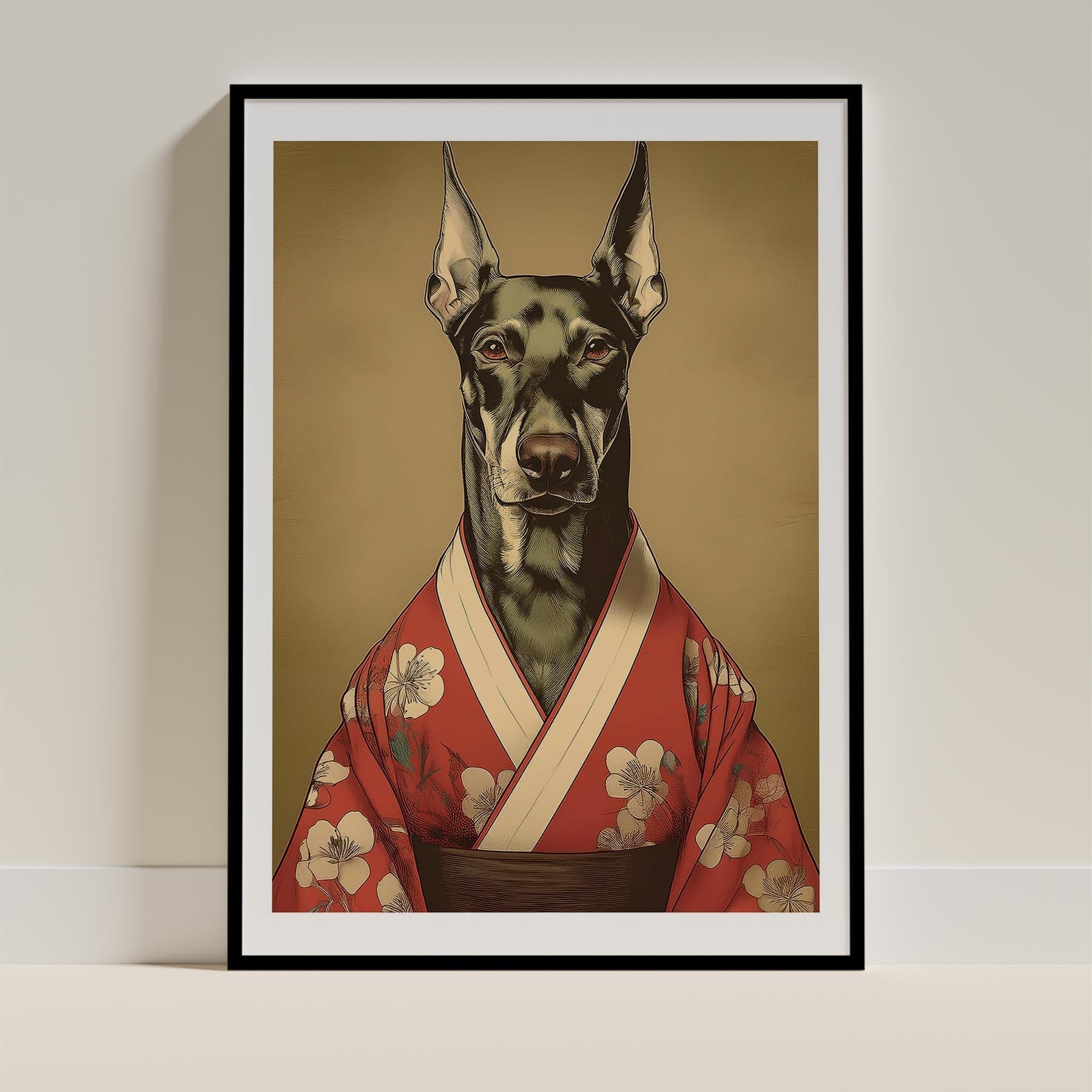 Doberman Japanse Kimono Dog Series image 0