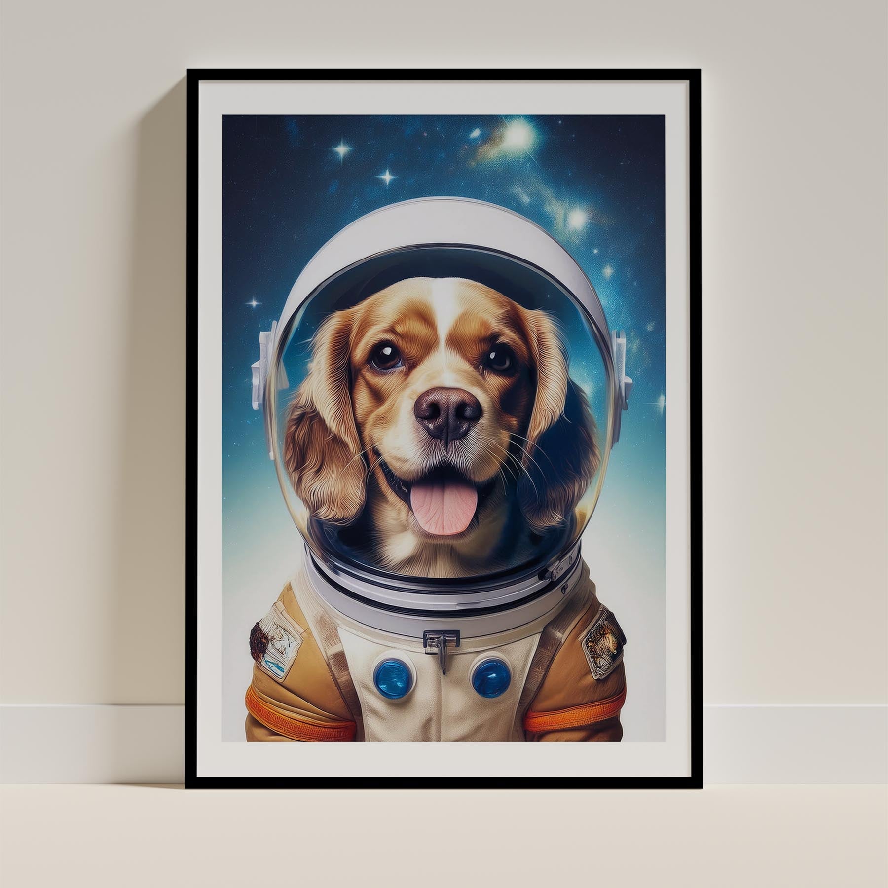 Cavalier Spaniel Astronaut Dog Series image 11