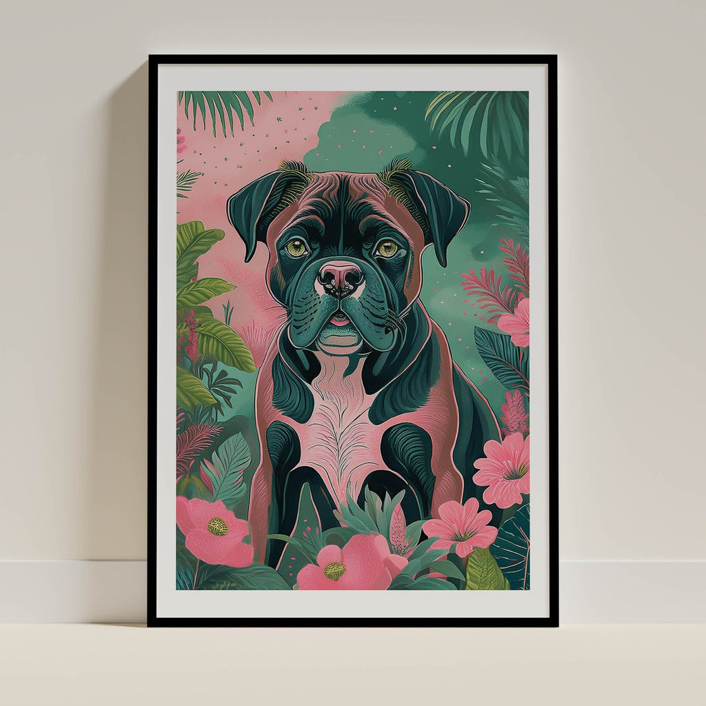 Boxer Flowery Dog image 0