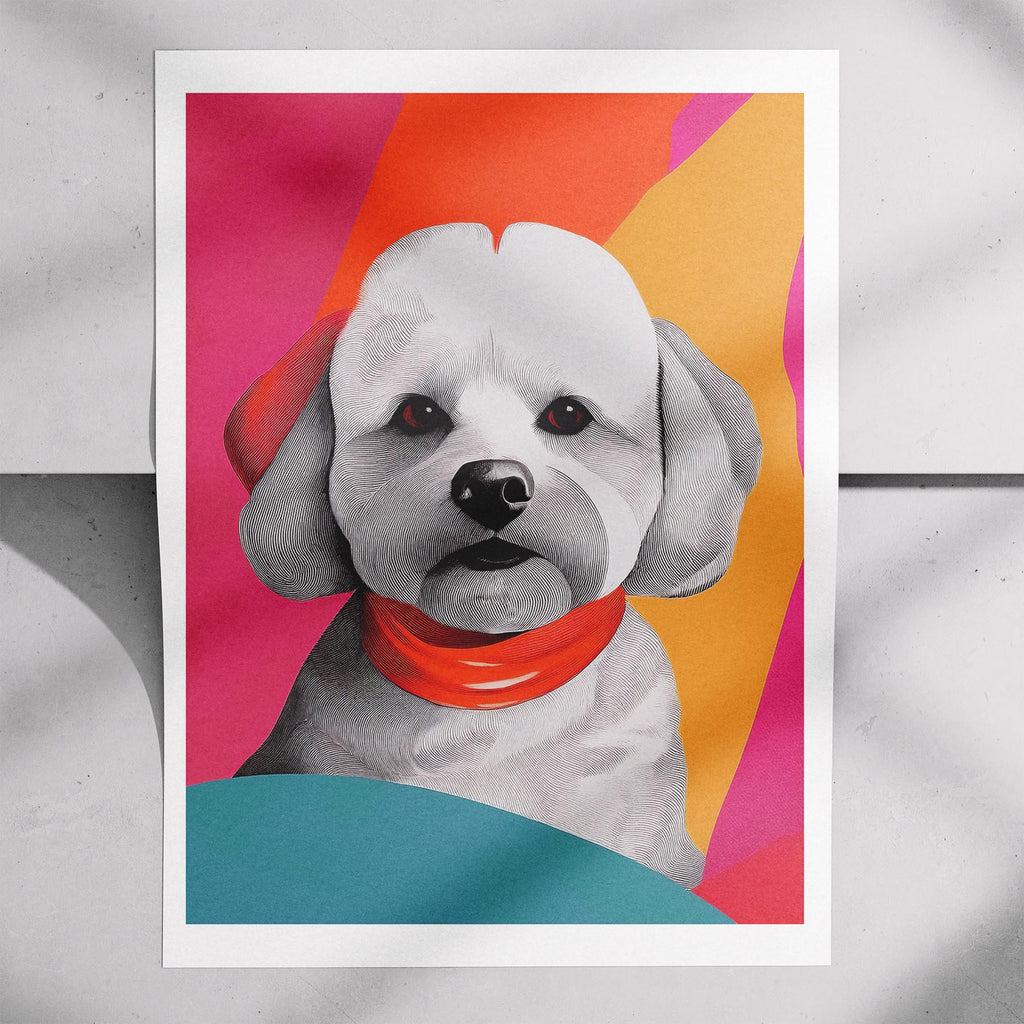 Bichon Frise Modern Pop Dog Series image 7