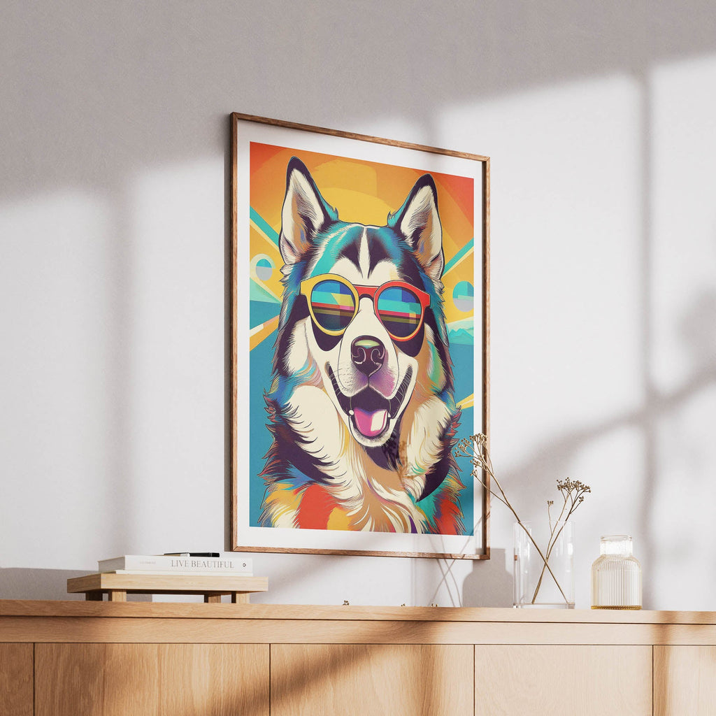 Alaskan Malamute In Colourful Sunnies 1 image 6