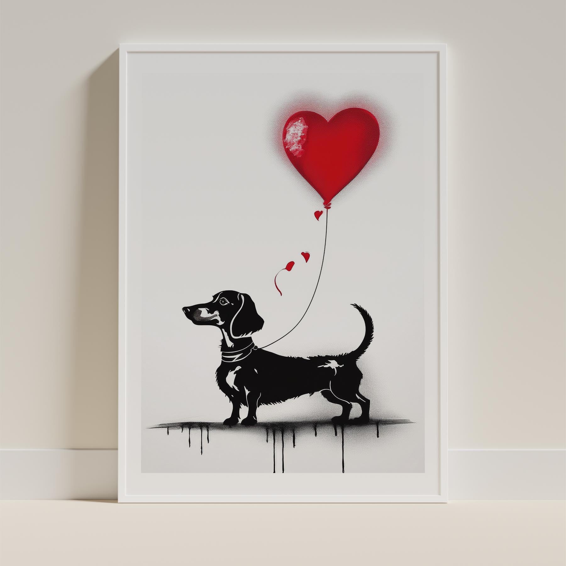 Dachshund DOGSY Series inspired by the Art of Banksy image 9