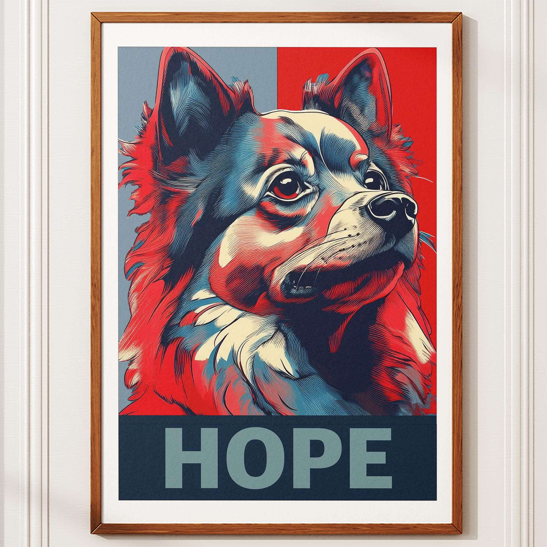 Pomeranian HOPE Series Inspired by the Obama Poster image 10