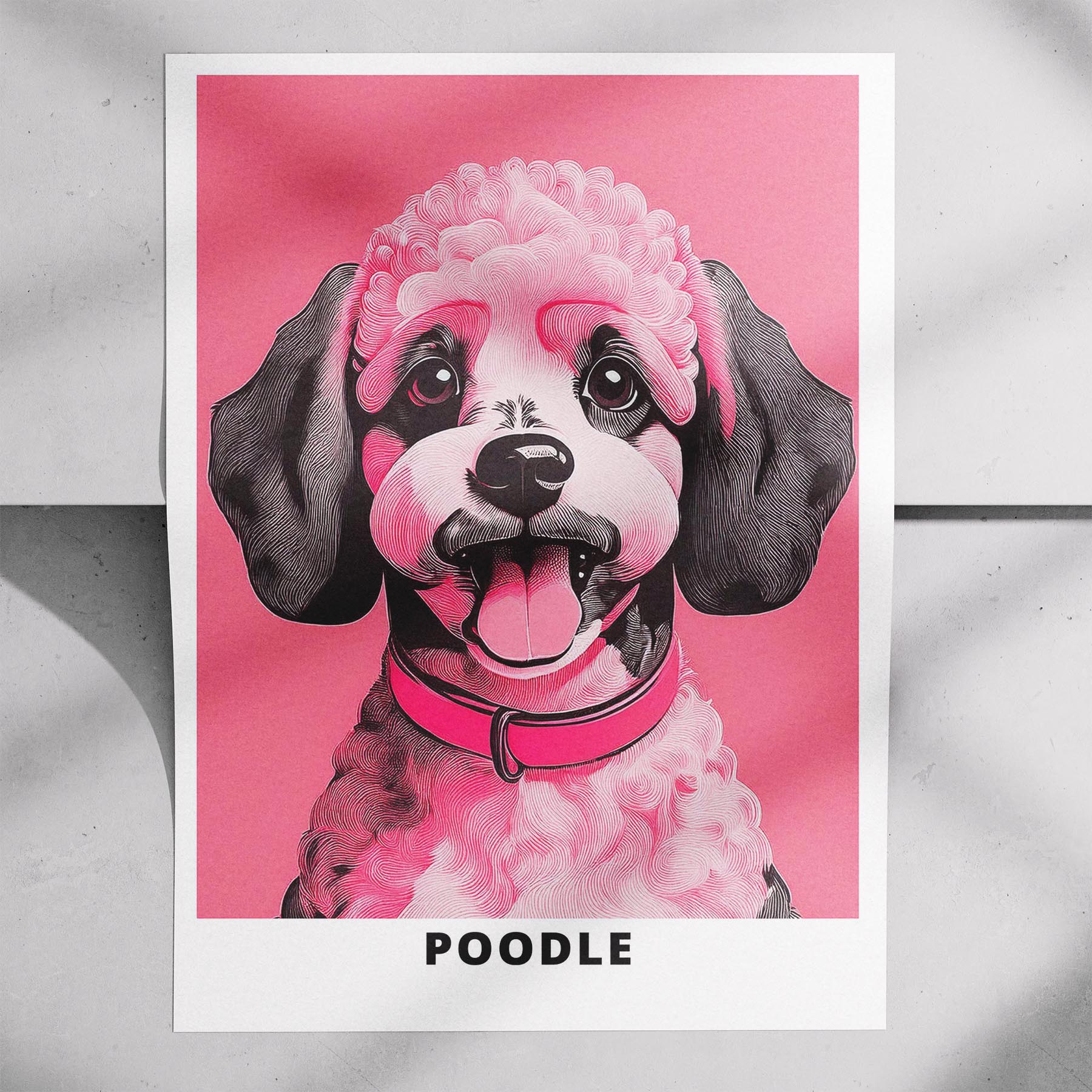 Poodle Pink and Black Dog Series 1 image 7