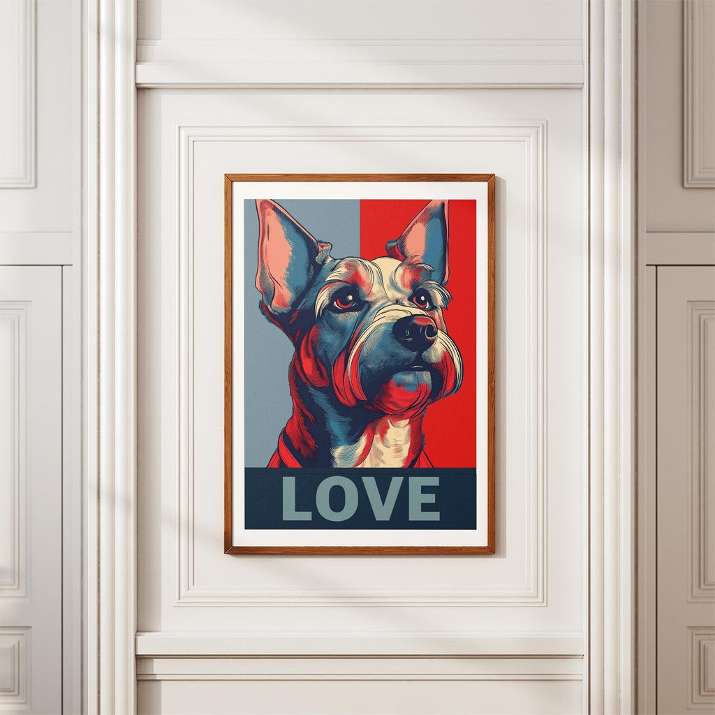 Australian Terrier LOVE Series Inspired by the Obama Poster image 3