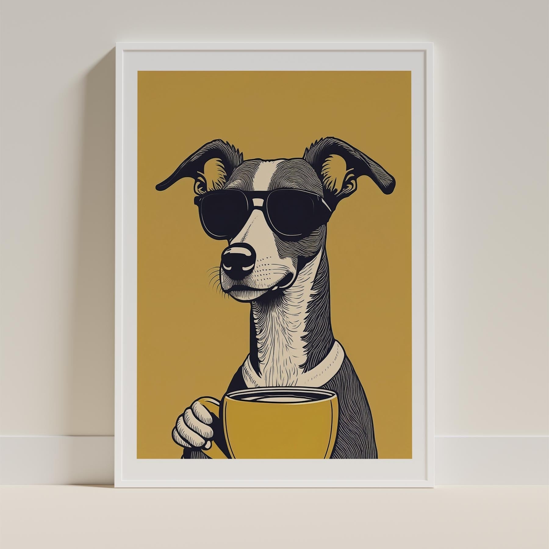 Whippet Chillin Coffee Dog image 10