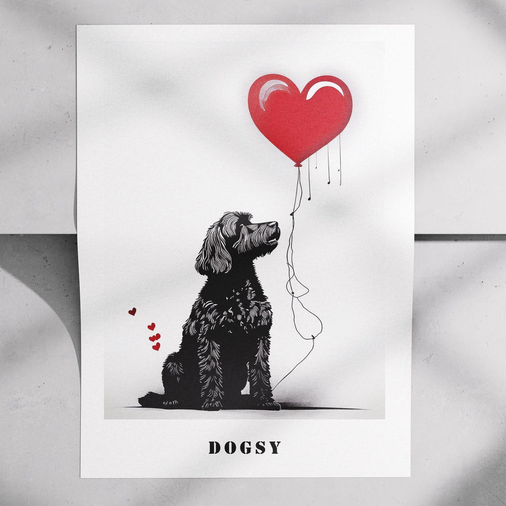 Cavoodle DOGSY Series inspired by the Art of Banksy with text Dogsy image 7