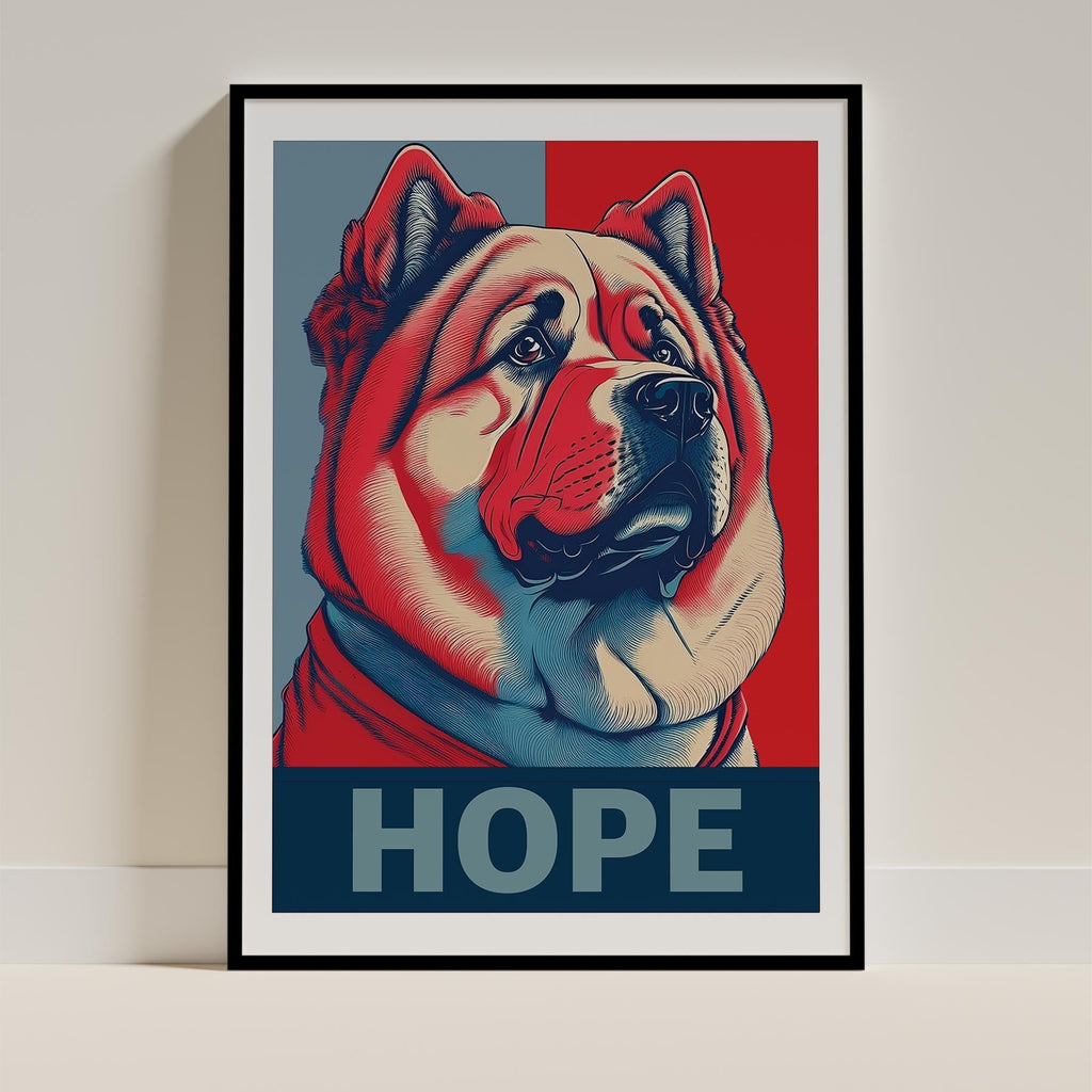 Chow Chow HOPE Series Inspired by the Obama Poster image 0