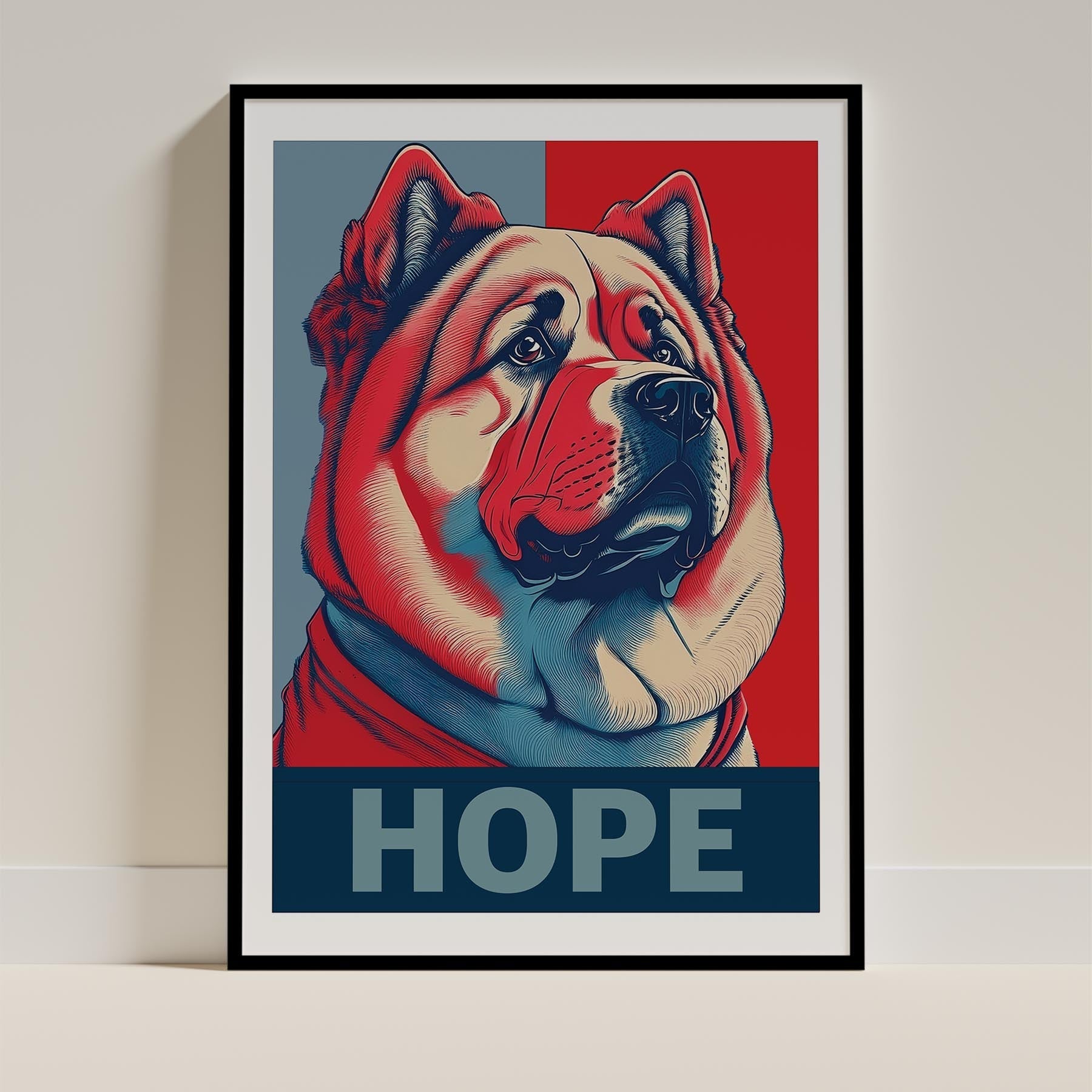 Chow Chow HOPE Series Inspired by the Obama Poster image 0
