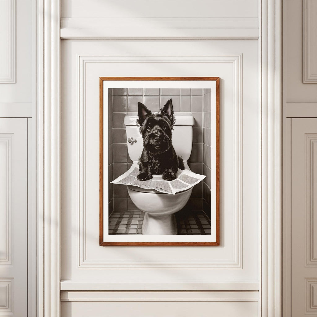 Scottish Terrier Toilet Humour Dog Series image 3