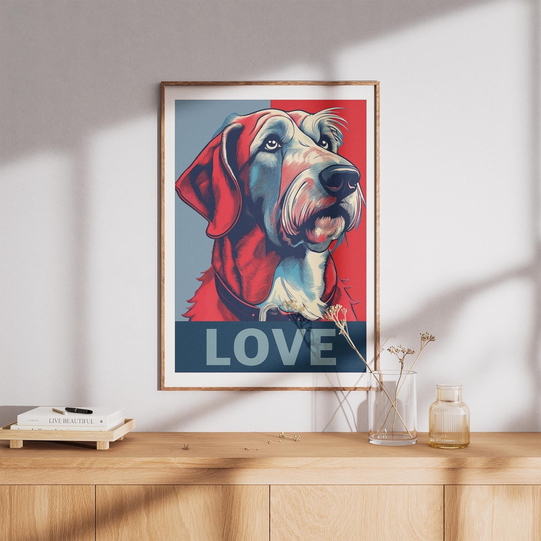 Irish Wolfhound LOVE Series Inspired by the Obama Poster image 8
