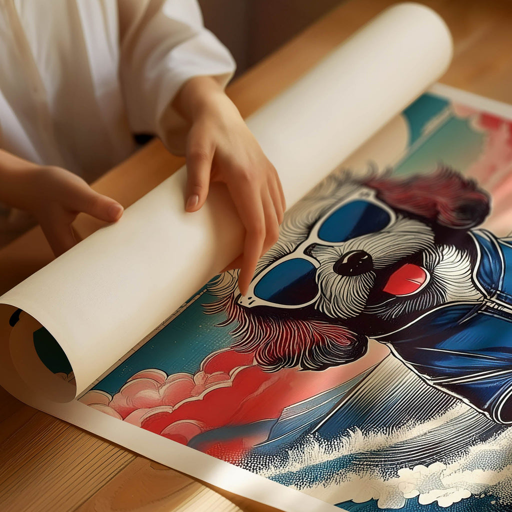 Cockapoo Hokosai Surfer Dogs 1 image 3