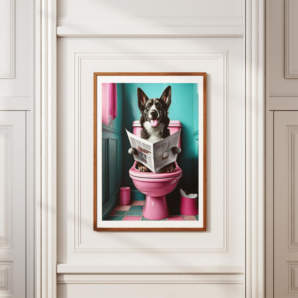 Maremma Toilet Dogs PInk and Turquise image 3