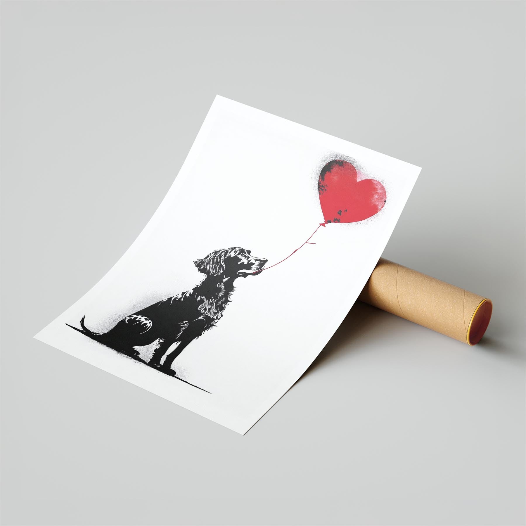 English Setter DOGSY Series inspired by the Art of Banksy image 6