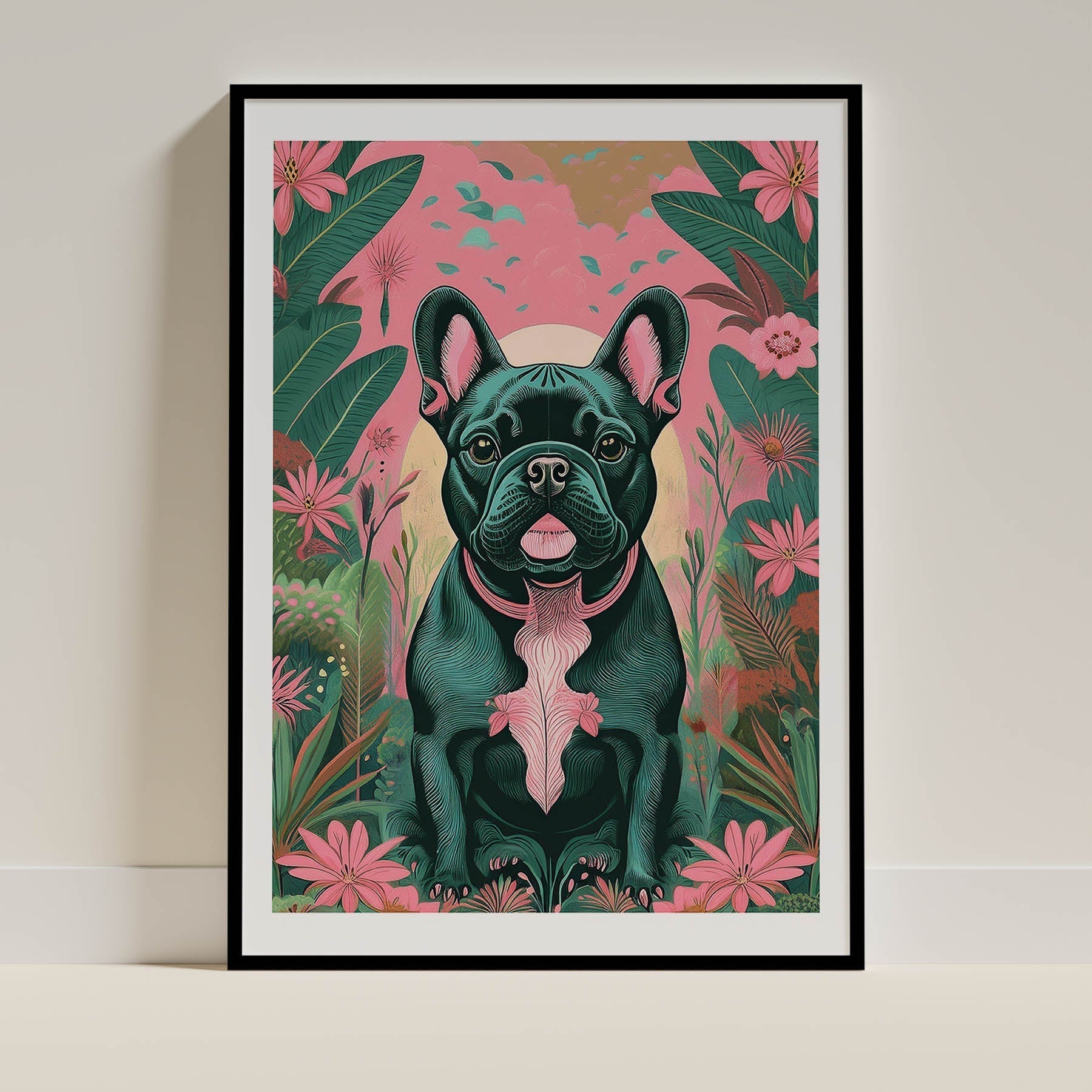 French Bull Dog Dog Art Print Unframed | 4 Unique Designs | Wall Art Gift for Dog Lovers - Image 3 | Dogsy & Co