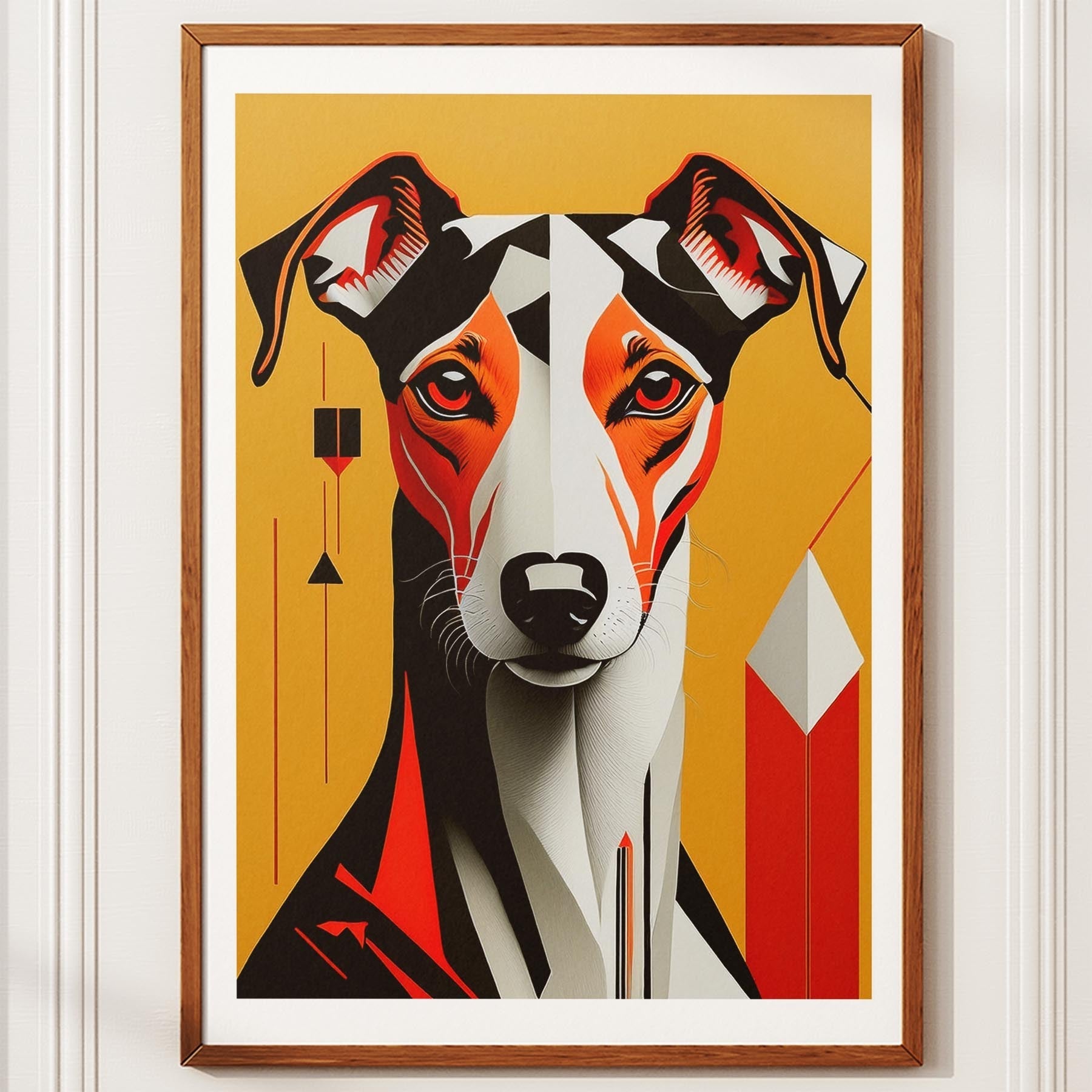 Greyhound Geometric Orange Series image 10