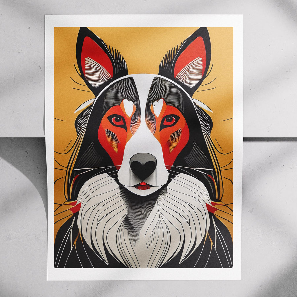 Rough Smooth Collie Geometric Orange Series image 7