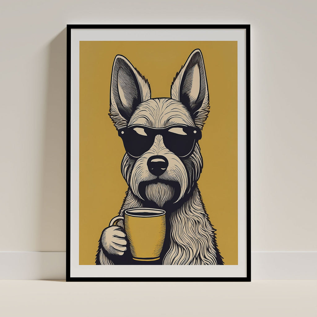 Irish Doodle Chillin Coffee Dog image 0