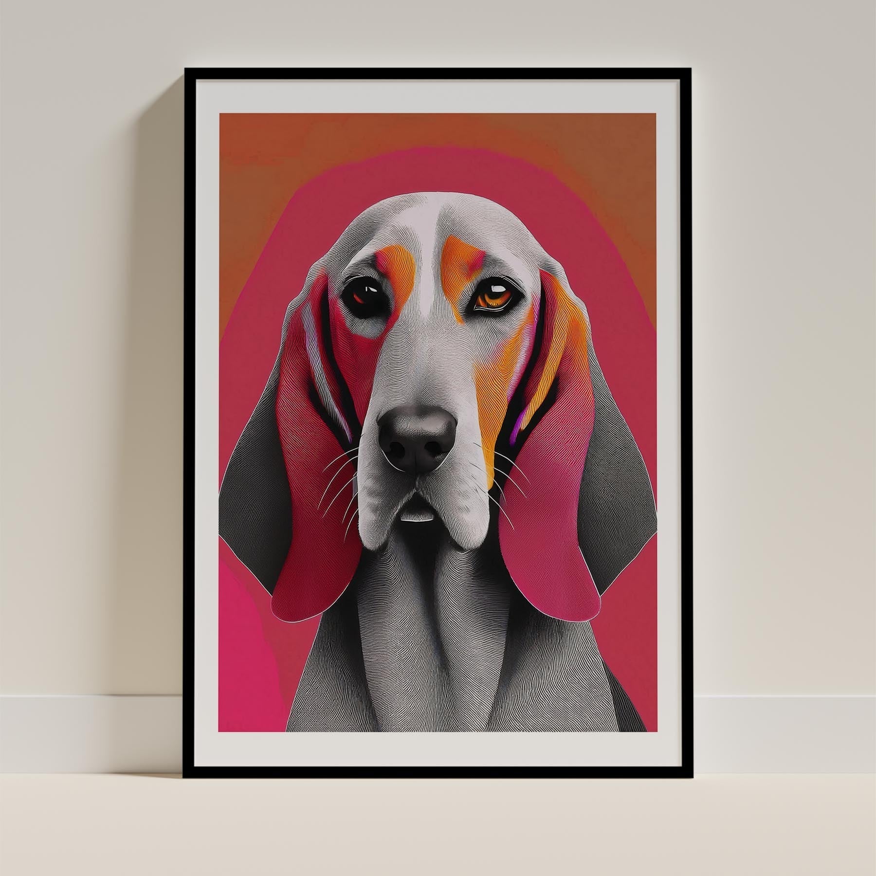Bloodhound Modern Pop Dog Series image 0