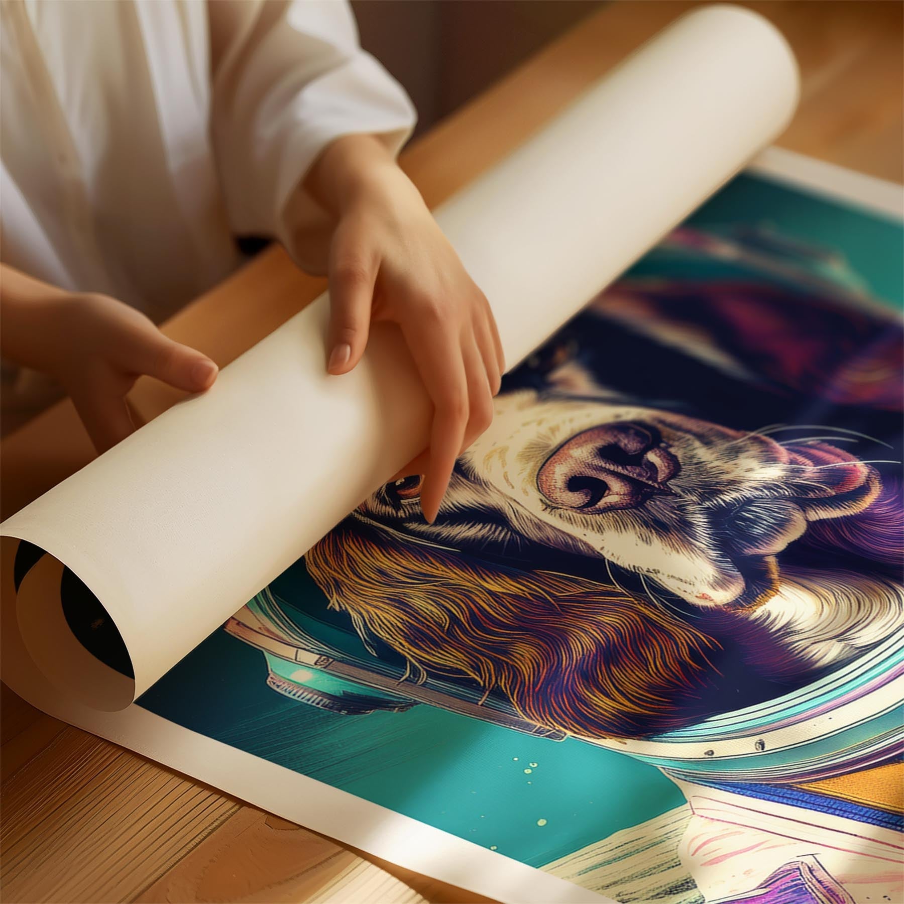 English Springer Spaniel Space Dogs Series image 1