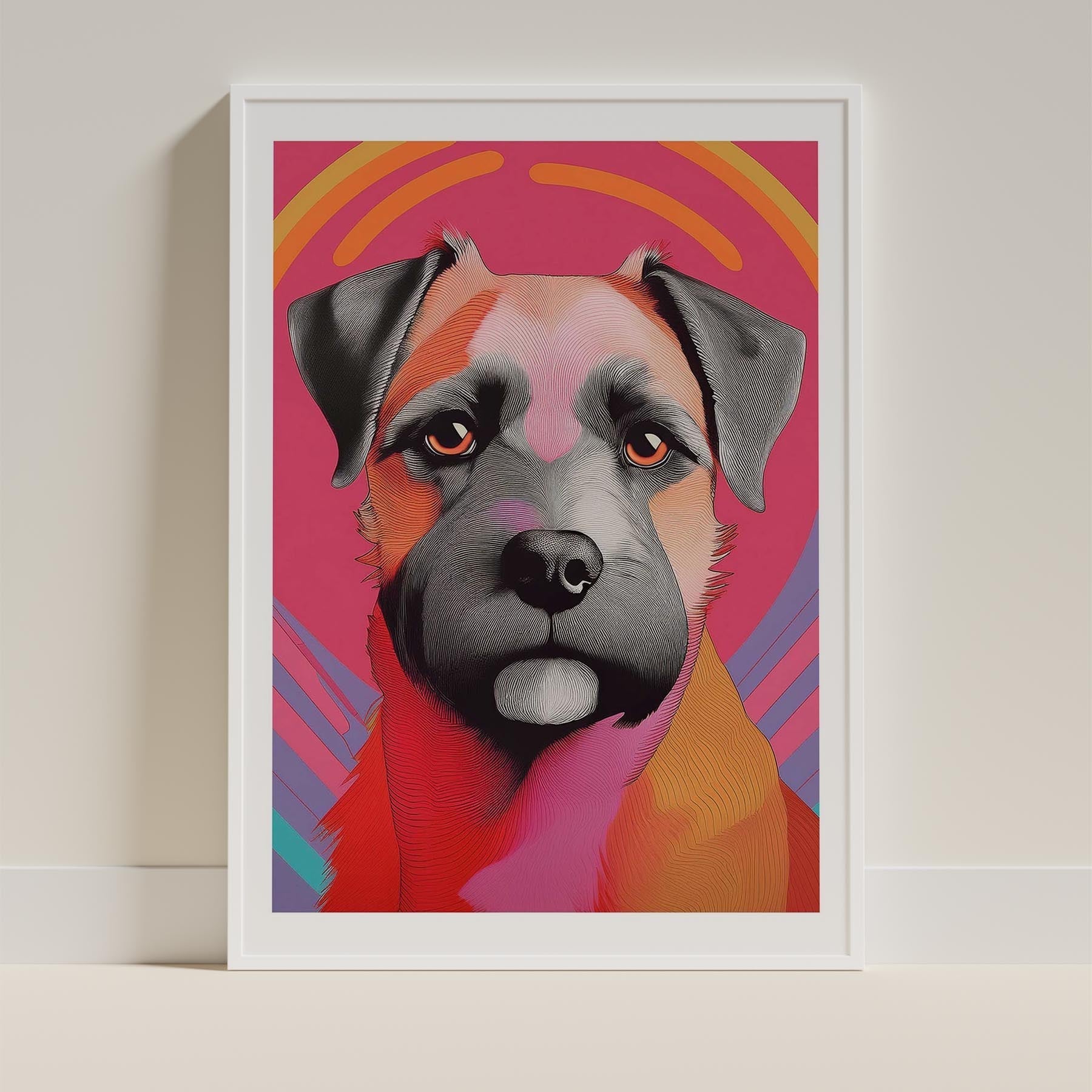 Border Terrier Modern Pop Dog Series image 9