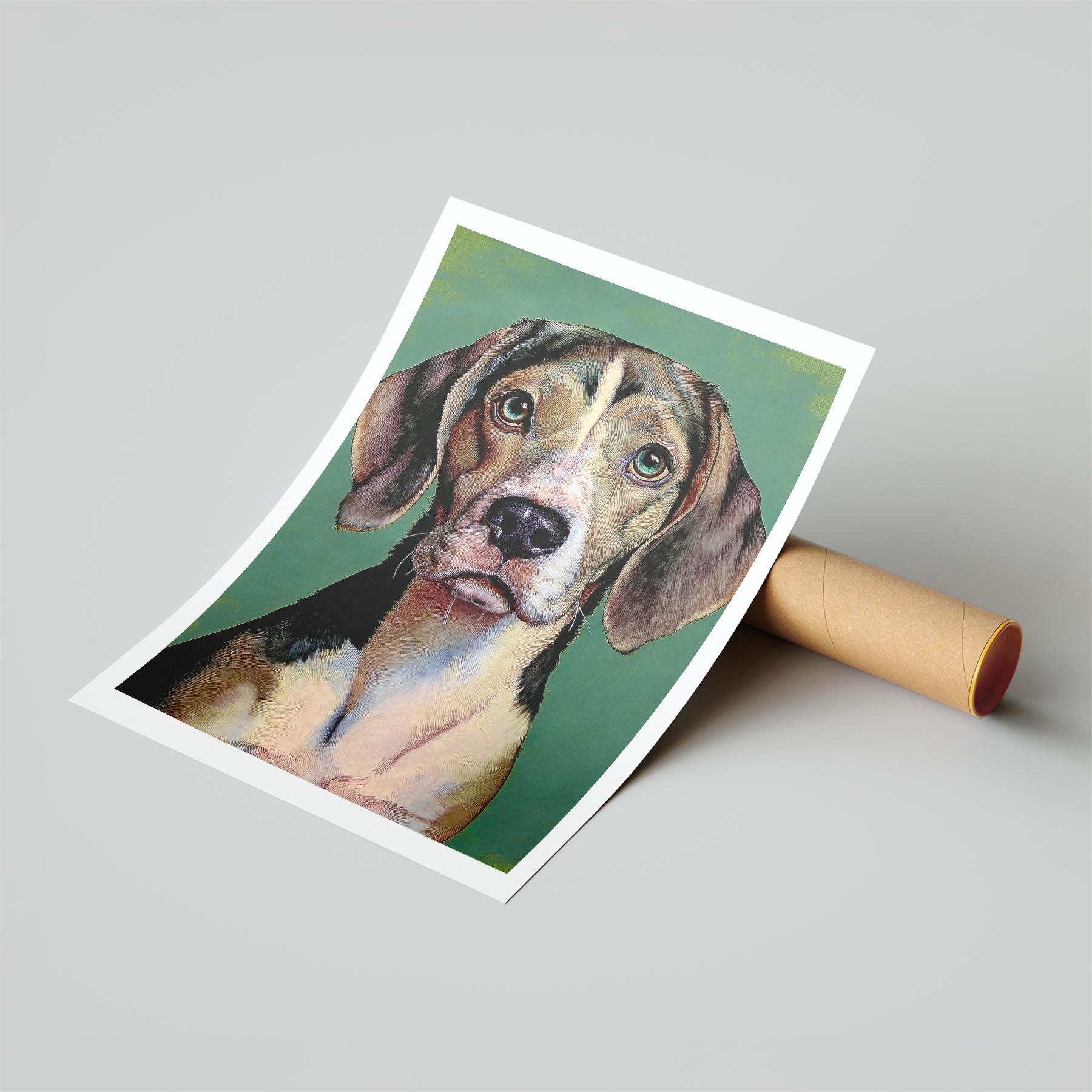 Beagle Green Painted Series image 6