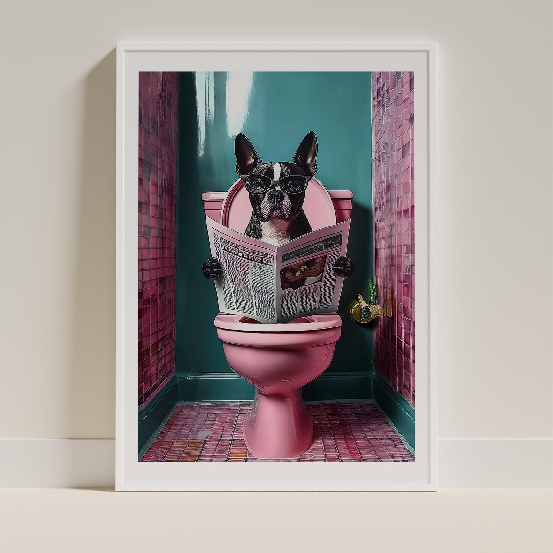 Boston Terrier Toilet Humour Dog Series 4 image 9