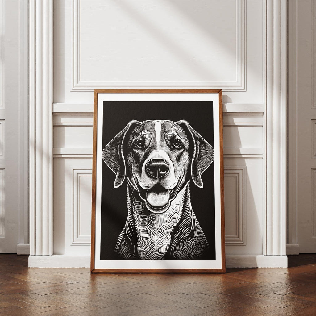 English Pointer Line Dog Series in Black and White image 4