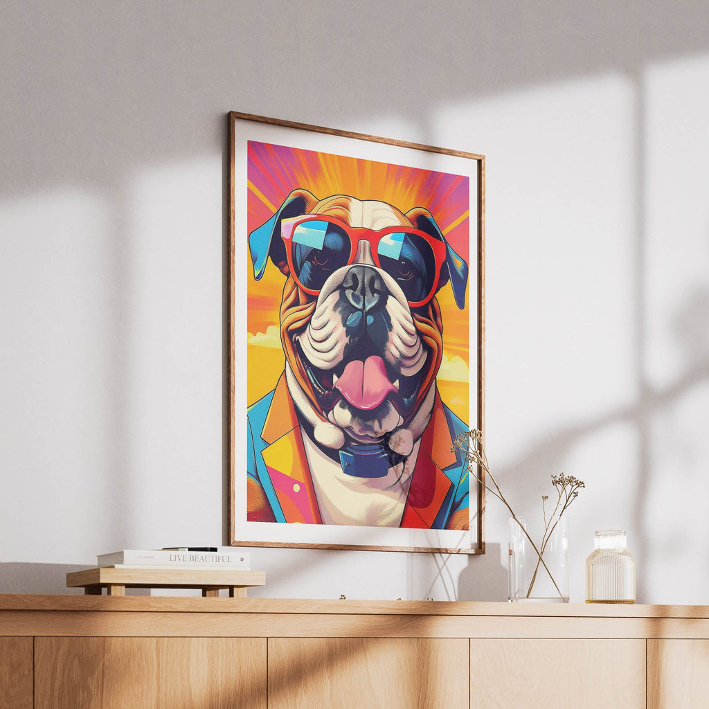 Bull Dog In Colourful Sunnies 3 image 6