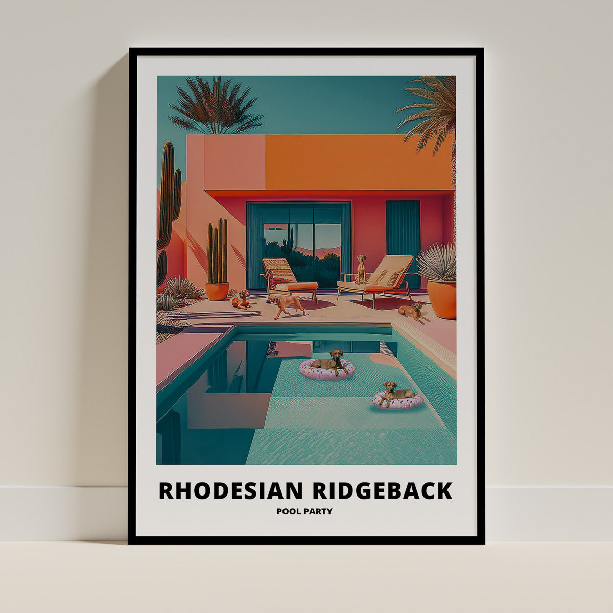 Rhodesian Ridgeback Dog Art Print Unframed Vol 2 | 5 Unique Designs | Wall Art Gift for Dog Lovers - Image 5 | Dogsy & Co