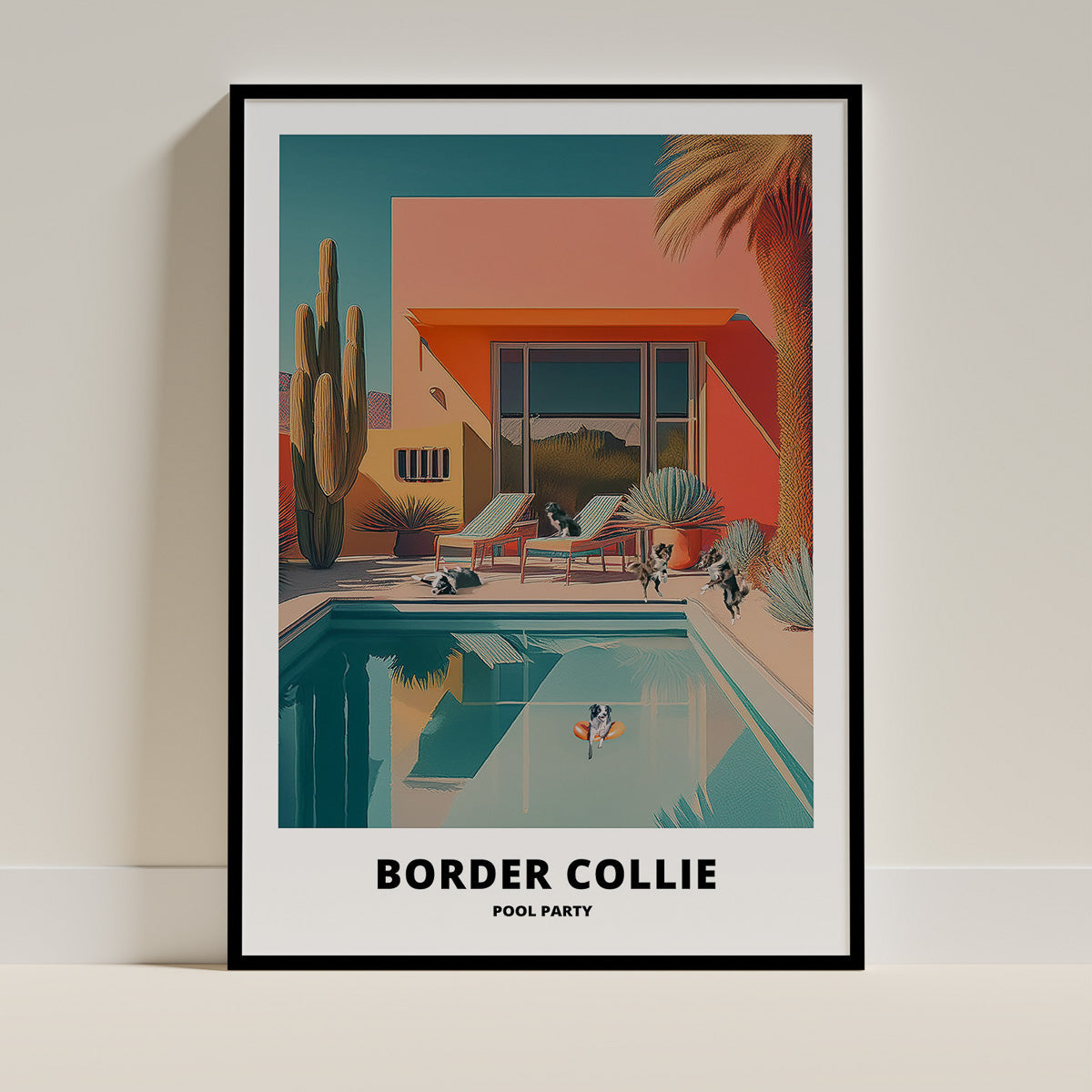 Border Collie Dog Art Print Unframed Vol 3 | 2 Unique Designs | Wall Art Gift for Dog Lovers - Image 2 | Dogsy & Co