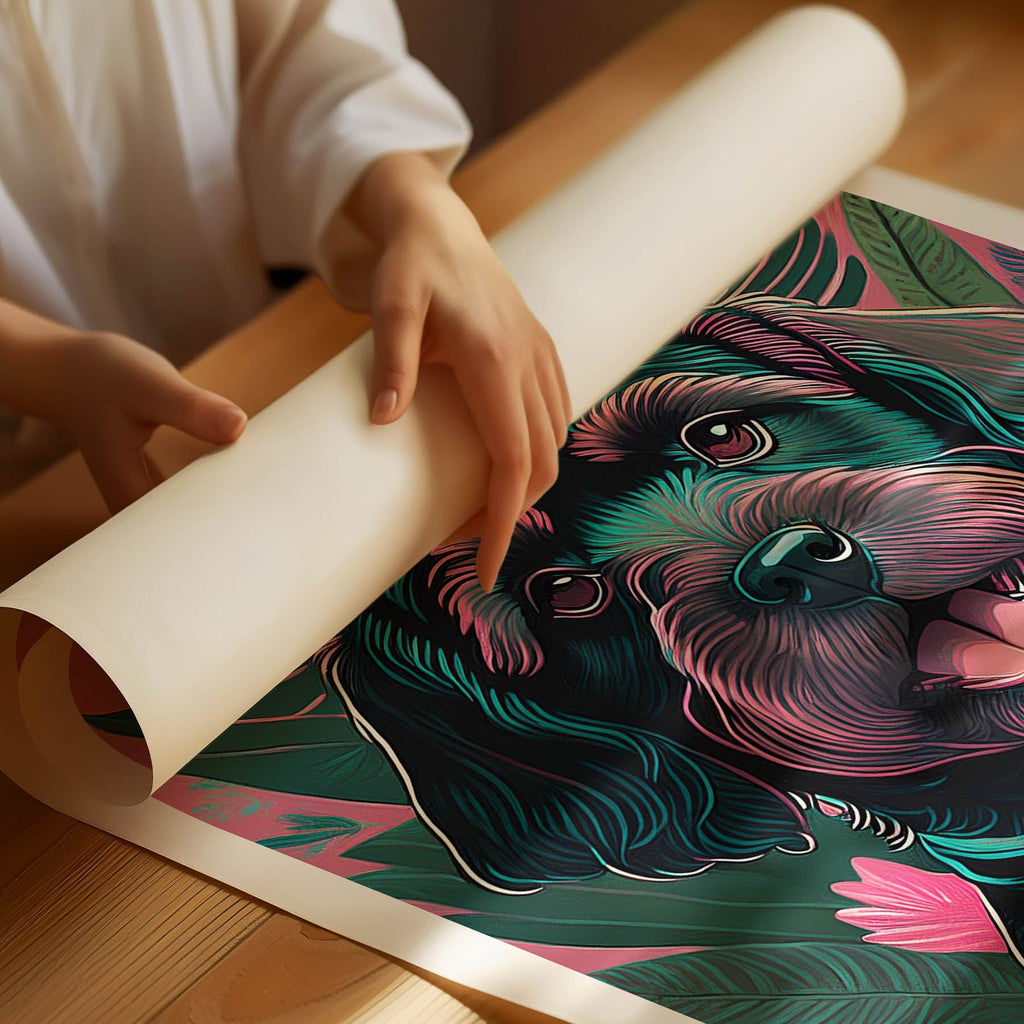 Cockapoo Flowery Dog image 1