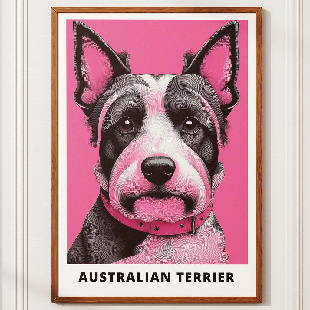 Australian Terrier Pink and Black Dog Series 2 image 10